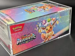 Pokemon SV8.5 Prismatic Evolutions Sealed Booster Bundle Display W/Acrylic Case - Image 4