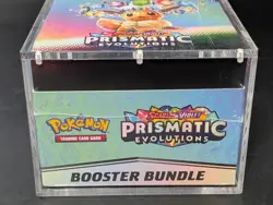 Pokemon SV8.5 Prismatic Evolutions Sealed Booster Bundle Display W/Acrylic Case - Image 5