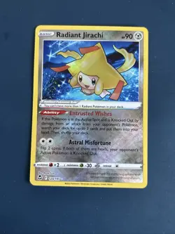 Pokemon Radiant Jirachi 120/195 Swsh12: Sword & Shield-Silver Tempest Holo - Image 1