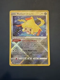 Pokemon Radiant Jirachi 120/195 Swsh12: Sword & Shield-Silver Tempest Holo - Image 1