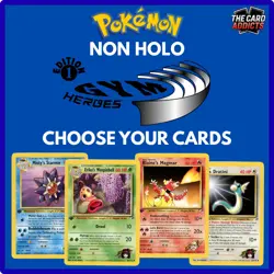 1st Edition Gym Heroes Non Holo Pokemon Card Singles - Choose Your Cards - Image 1