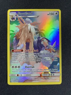 Pokemon Card - Stoutland Secret Rare - Cosmic Eclipse 248/236 NM - Image 1
