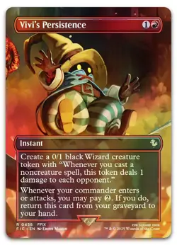 Vivi's Persistence (Borderless) #458 (Foil) (NM) Final Fantasy FIC Magic MTG - Image 1