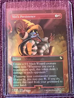 MTG Vivi's Persistence [Foil] [Borderless] Final Fantasy FIC 0458 Rare - Image 1