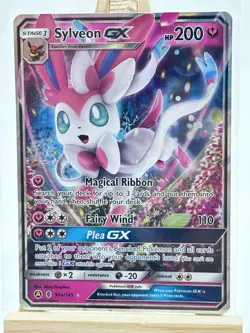 Sylveon GX 92a/145 Guardians Rising Set ALTERNATE ART Pokemon Card NEAR MINT - Image 1