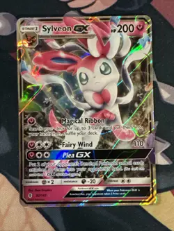 Pokemon TCG Sylveon GX 92/145 Promo Guardians Rising Sun and Moon Full Art NM - Image 1