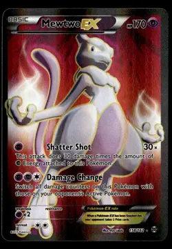 Mewtwo EX (158 Full Art) Ultra Rare XY - BREAKthrough 158/162 NM Pokemon TCG - Image 1