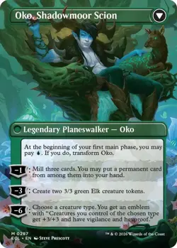MTG Lorwyn Eclipsed BORDERLESS M Oko, Lorwyn Liege #0287 - Magic the Gathering - Image 2