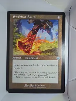 Swiftfoot Boots - U58 - MTG - The Brothers' War - Retro Frame Artifacts - Image 1