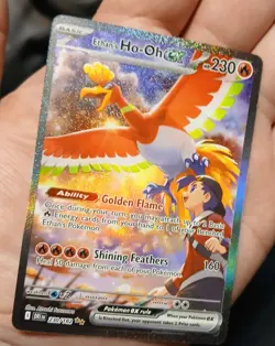 Ethan's Ho-Oh ex 230/182 Sv10: Destined Rivals Holo Pack To Sleeve Pokemon Card - Image 1