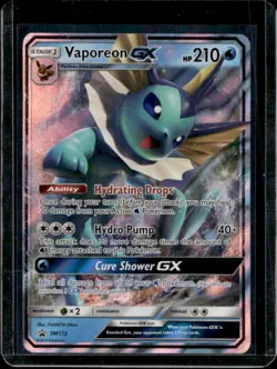 2016-19 Pokemon SM Black Star Promos Vaporeon #SM172 - Image 1