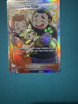 Pokemon Fan Club Full Art 155/156 Sm-Ultra Prism Holo NM+ - Image 3