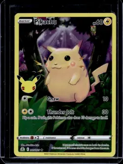 2021 Pokemon SWSH Celebrations Pikachu Holo Rare #005/025 - Image 1