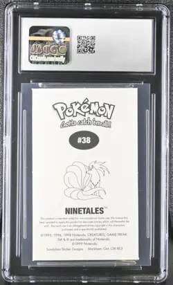 CGC 9 Ninetales 38 Sandylion 1999 Pokemon - Image 2