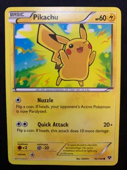 PIKACHU - 42/146 XY - POKEMON CARD - LP - Image 1