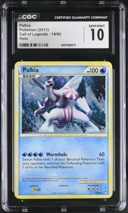 CGC 10 GEM MINT Palkia 2011 Call of Legends 19/95 Holo Pokemon Card - Image 1