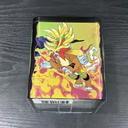Pokemon TCG Stacking Tin 2025 Paldea & Kitakami Entei - 3 Booster Packs Sealed - Image 2