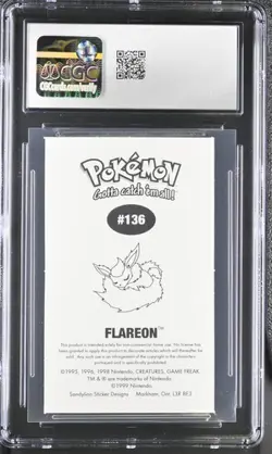 CGC 8.5 Flareon 136 Sandylion 1999 Pokemon - Image 2