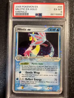 Pokemon TCG Holo Rare Milotic Ex Holo 96/106 EX Emerald - Image 1