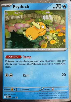 Psyduck Cosmos Holo MEP007 Black Star Promo Pokemon Mega Evolution Near Mint - Image 1