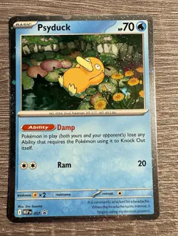 Psyduck Cosmos Holo MEP007 Black Star Promo Pokemon Mega Evolution Near Mint - Image 1