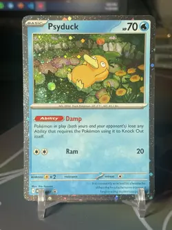Pokemon TCG Psyduck MEP007 Cosmos Holo Black Star Promo Mega Evolution NM - Image 1