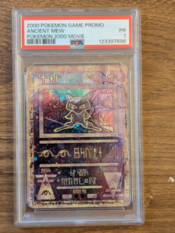 2000 Pokemon Game Movie Promo PSA 1 Ancient Mew Holo FRESH GRADE CASE - Image 1