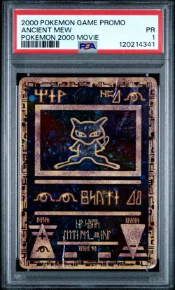 2000 POKEMON GAME MOVIE POKEMON 2000 MOVIE ANCIENT MEW PSA 1 - Image 1