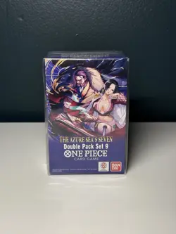 One Piece TCG: 1 Double Pack Set 9 The Azure Sea's Seven- SEALED! - Image 1