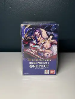 One Piece TCG: 1 Double Pack Set 9 The Azure Sea's Seven- SEALED! - Image 2