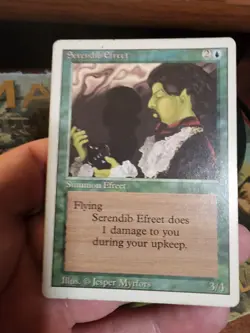 Revised 3rd Edition MTG 1 Serendib Efreet Magic - Image 1