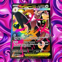 Pokemon TCG Mega Lopunny EX 128/094 Special Illustration Rare Phantasmal Flames - Image 1
