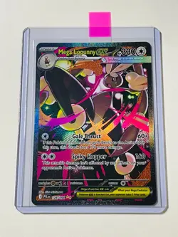 Pokemon TCG Mega Lopunny EX 128/094 Special Illustration Rare Phantasmal Flames - Image 2