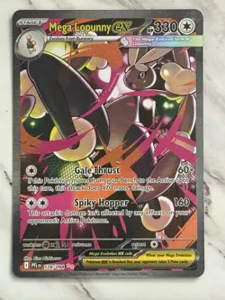Mega Lopunny ex 128/094 Special Illustration Rare Pokemon TCG Phantasmal Flames - Image 1