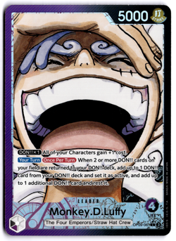 Monkey D. Luffy (Alt Art) OP09-061 L Emperors in the New World - ONE PIECE NM - Image 1
