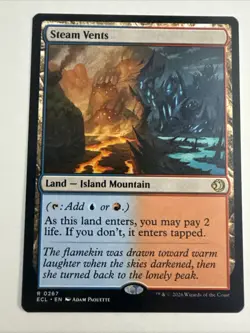 MTG Lorwyn Eclipsed Steam Vents 0267 (Regular) ECL NM - Image 1
