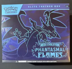 Pokemon Mega Evolution Phantasmal Flames ETB (Elite Trainer Box) *Factory Sealed - Image 1