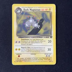 Dark Magneton 28/82 Rare Team Rocket 2000 WOTC English Pokemon TCG Vintage - Image 1