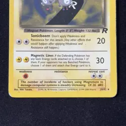 Dark Magneton 28/82 Rare Team Rocket 2000 WOTC English Pokemon TCG Vintage - Image 4