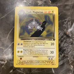 Pokemon TCG Team Rocket Dark Magneton 28/82 Vintage Card - Image 1
