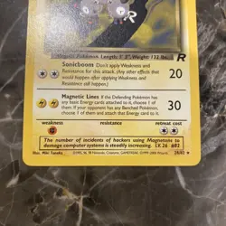 Pokemon TCG Team Rocket Dark Magneton 28/82 Vintage Card - Image 3