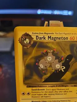 Pokemon TCG Dark Magneton 28/82 Rocket Non Holo Rare LP - Image 2