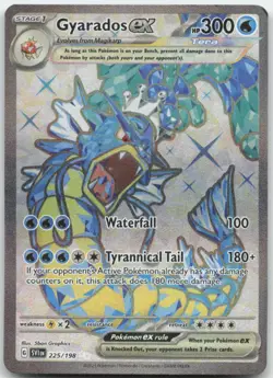 Gyarados ex 225/198 SV01: Scarlet & Violet Base Set Pokemon Card NM - Image 1