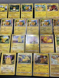 (30) Pikachu CARDS LOT VTG HOLO Raichu Stamped Red Cheeks Halloween Sm234 1999 - Image 3