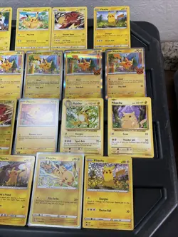 (30) Pikachu CARDS LOT VTG HOLO Raichu Stamped Red Cheeks Halloween Sm234 1999 - Image 4