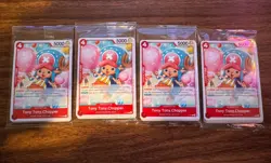 One Piece - Gol D Roger Promo P-101 to P-107 Card - SEALED Pack X 4 - Image 1