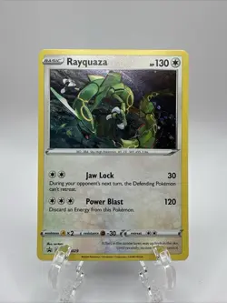 Pokemon Card Rayquaza SWSH029 SWSH Black Star Promo Holo Rare Near Mint - Image 1