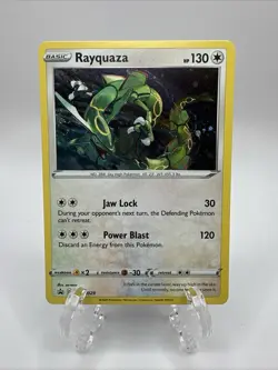 Pokemon Card Rayquaza SWSH029 SWSH Black Star Promo Holo Rare Near Mint - Image 2