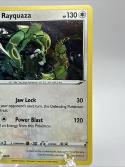 Pokemon Card Rayquaza SWSH029 SWSH Black Star Promo Holo Rare Near Mint - Image 5