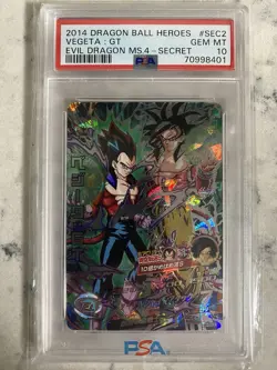 PSA 10 2014 Secret rare Ssj4 Hj4-sec2 Ss4 Vintage card Super Dragon ball heroes - Image 1